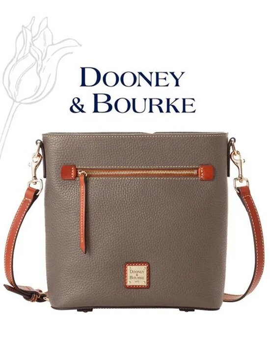 Dooney & Bourke Handbags - Dooney & Bourke Pebble Grain Zip Elephant Color Crossbody